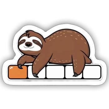 A round of chilling - Sticker size S (10 x 10 cm) - white matte - Front