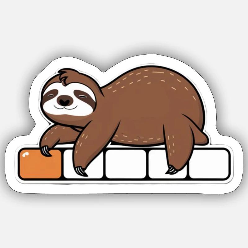 Mal eine Runde Chillen - Sticker Größe S (10 x 10 cm) - Mattweiß
