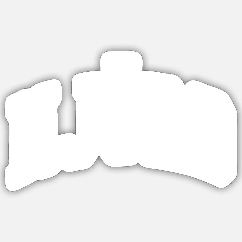 Njörd - Sticker taille S (10 x 10 cm) - blanc mat