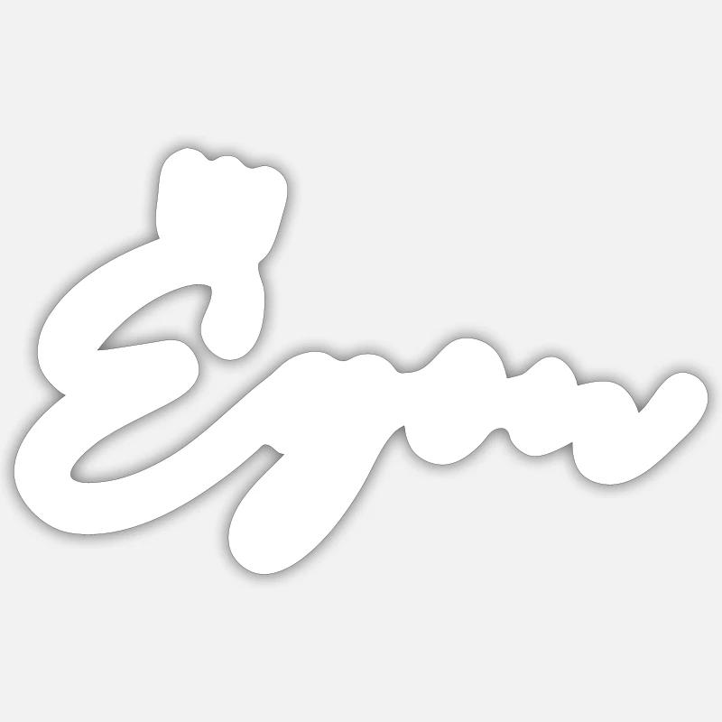 Egon Nom avec E Nom du garçon Garçon Naissance Bébé Garçon Sticker taille S (10 x 10 cm)