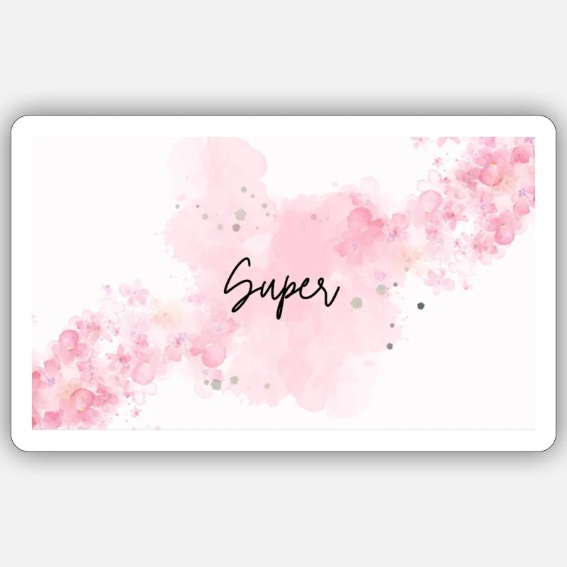 Super - Sticker size S (10 x 10 cm) - white matte