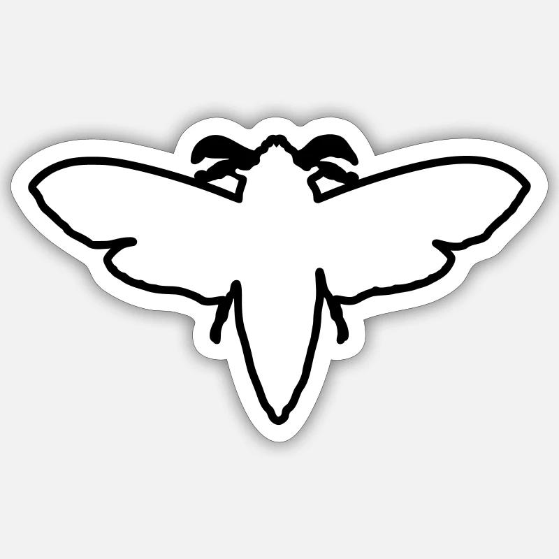 Papillon de nuit 2 Sticker taille S (10 x 10 cm)