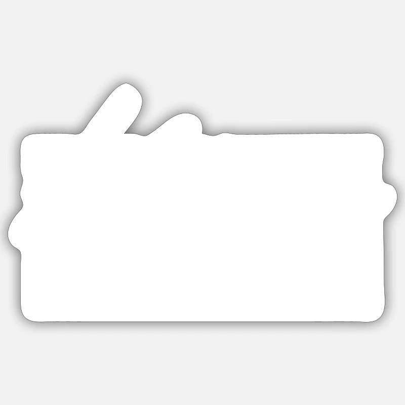 Karma regelt das - Sticker Größe S (10 x 10 cm) - Mattweiß