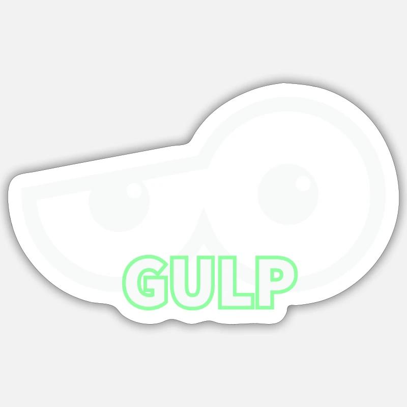 Gorgée - Sticker taille S (10 x 10 cm) - blanc mat