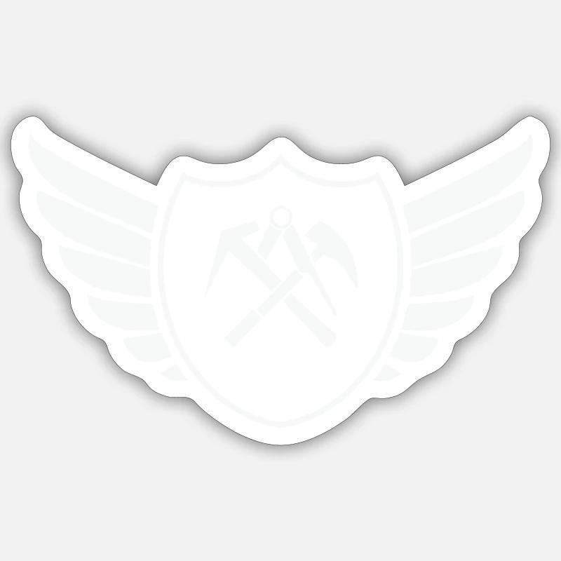 wappen shield dachdecker 1 Sticker Größe S (10 x 10 cm)