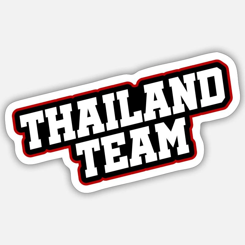 Équipe de Thaïlande - Sticker taille S (10 x 10 cm) - blanc mat