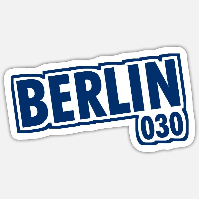 Berlin - 030 - Capital - Germany - Area Code Sticker size S (10 x 10 cm)