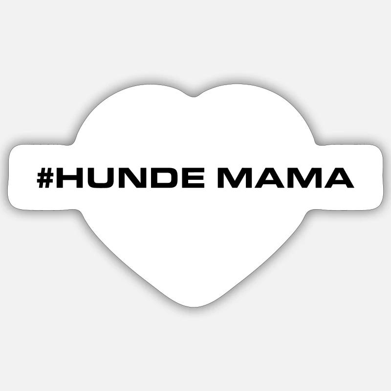 Maman de chiens Sticker taille S (10 x 10 cm)