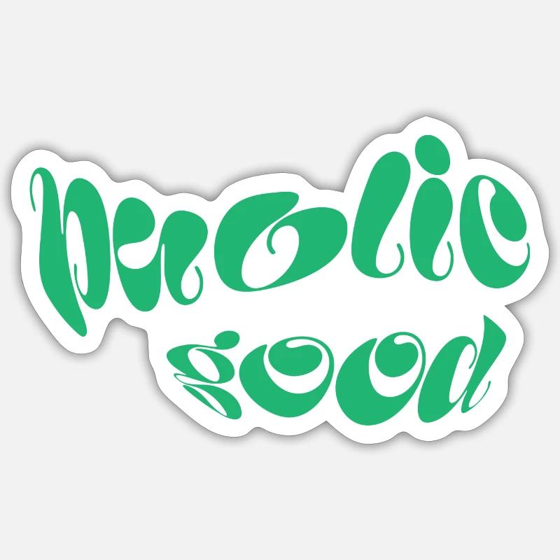 Public Good - Sticker size S (10 x 10 cm) - white matte