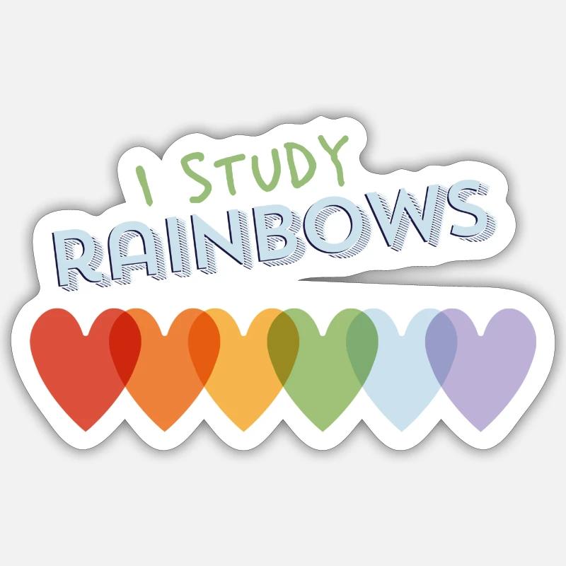 Rainbows Sticker Größe S (10 x 10 cm)