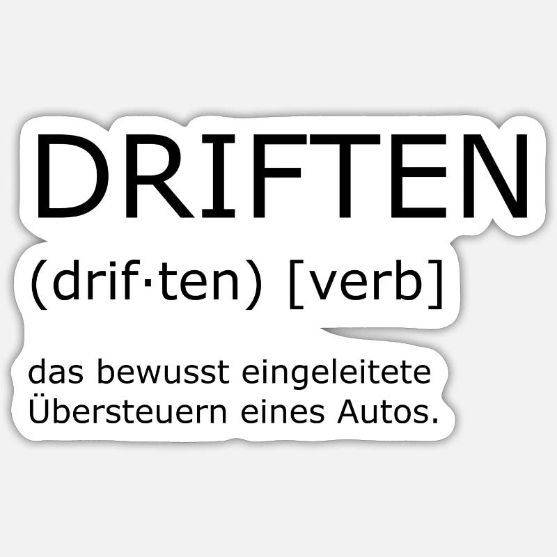 Drifting - definition Sticker size S (10 x 10 cm)
