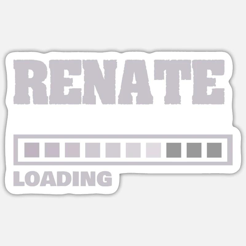 Bébé Renate - Sticker taille S (10 x 10 cm) - blanc mat