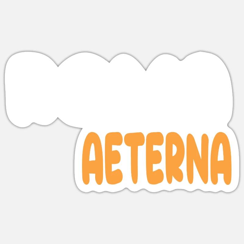 Roma Aeterna - Sticker Größe S (10 x 10 cm) - Mattweiß