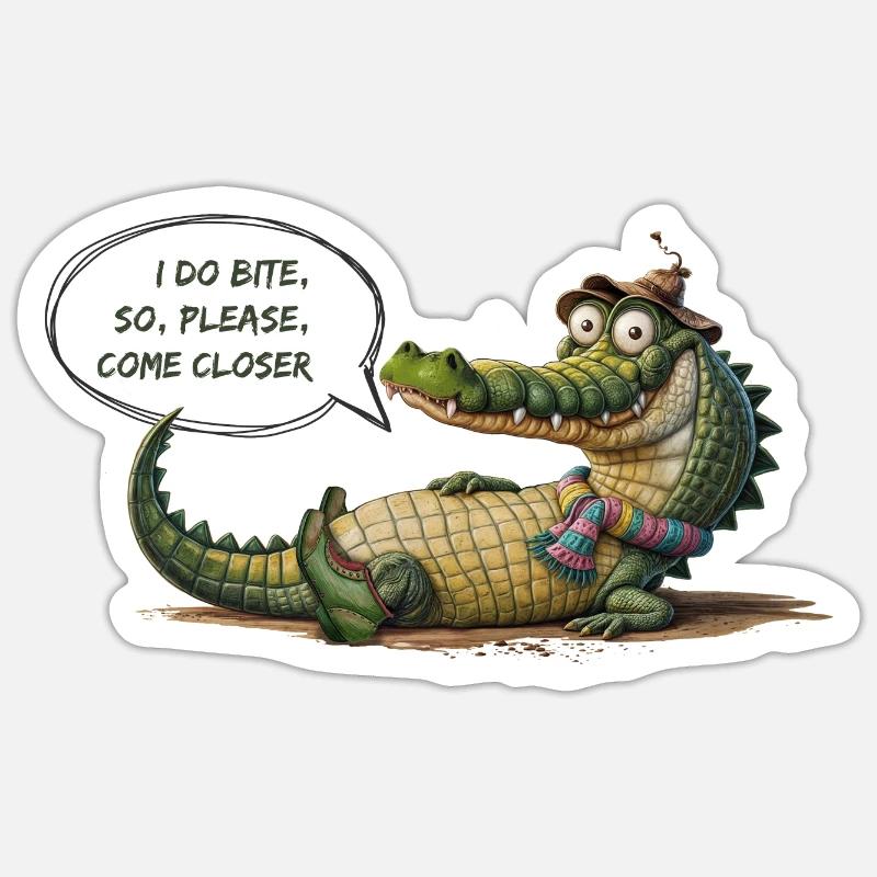 Rex détendu Sticker taille S (10 x 10 cm)