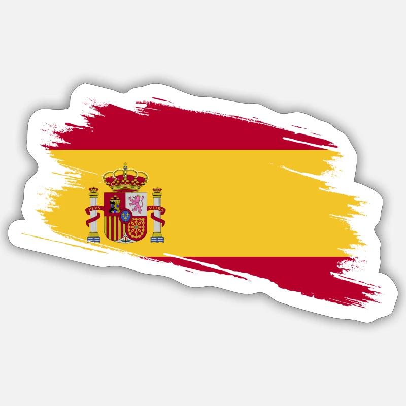 Espagne ! - Sticker taille S (10 x 10 cm) - blanc mat