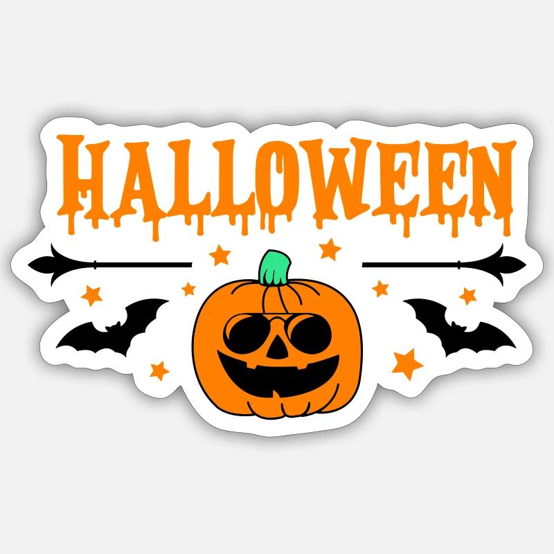halloween - Sticker Größe S (10 x 10 cm) - Mattweiß