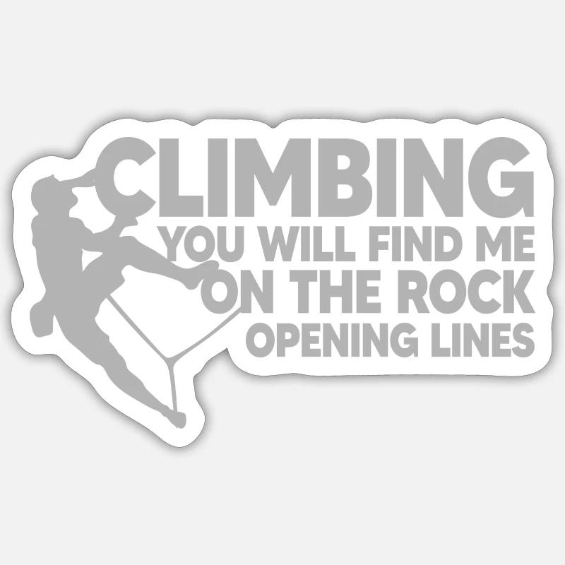 ESCALADE, ESCALADE, lignes d’ouverture Sticker taille S (10 x 10 cm)