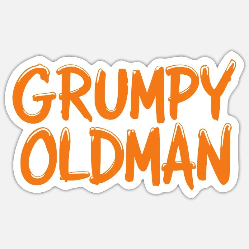 GRUMPY OLDMAN Sticker size S (10 x 10 cm)