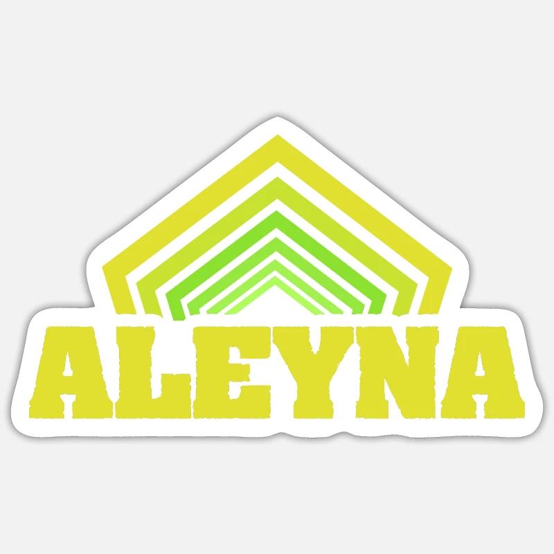 Gift for Aleyna - Sticker size S (10 x 10 cm) - white matte