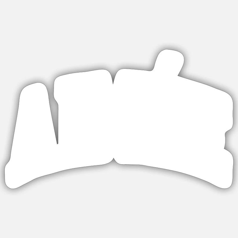 Aimée - Sticker taille S (10 x 10 cm) - blanc mat