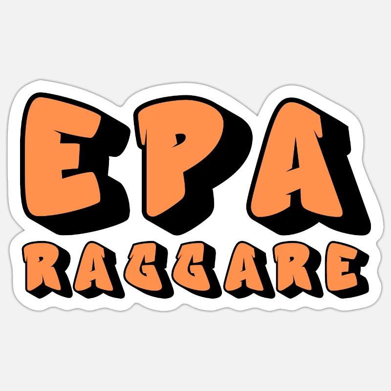 Epa Raggare Graffiti - Sticker taille S (10 x 10 cm) - blanc mat