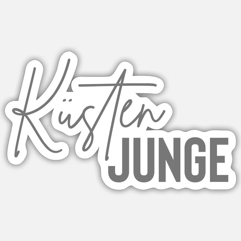 küsten junge Sticker Größe S (10 x 10 cm)