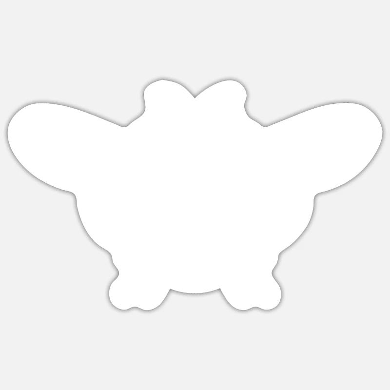 Fly - Sticker size S (10 x 10 cm) - white matte