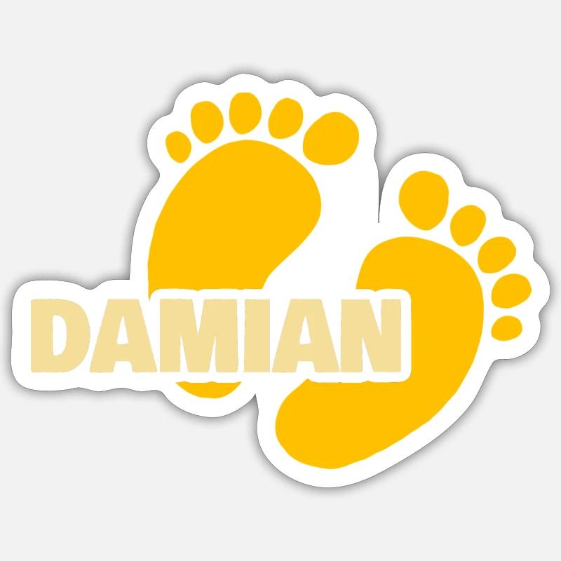 Gift for Damian - Sticker size S (10 x 10 cm) - white matte