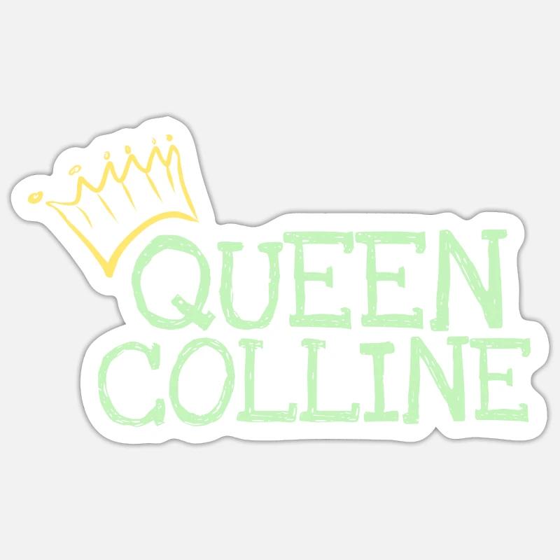 Vorname Colline - Sticker Größe S (10 x 10 cm) - Mattweiß