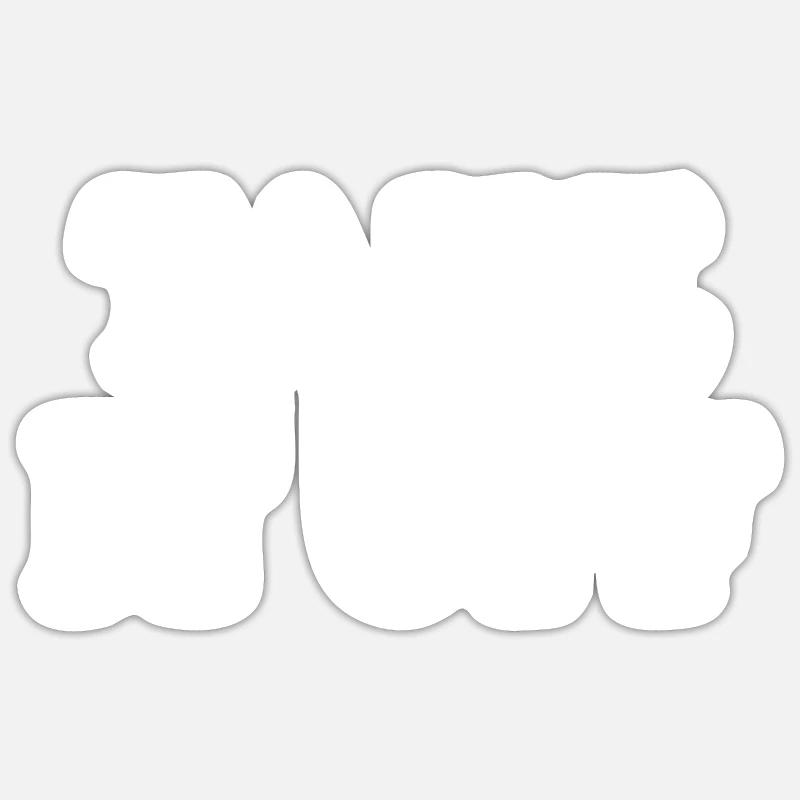 Take it off - Sticker size S (10 x 10 cm) - white matte