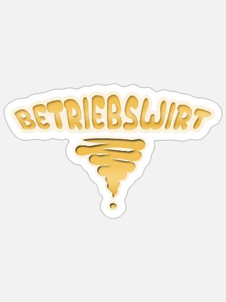 Beruf Betriebswirt - Sticker Größe S (10 x 10 cm) - Mattweiß