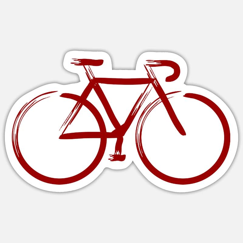 Ruby strokes - Sticker size S (10 x 10 cm) - white matte