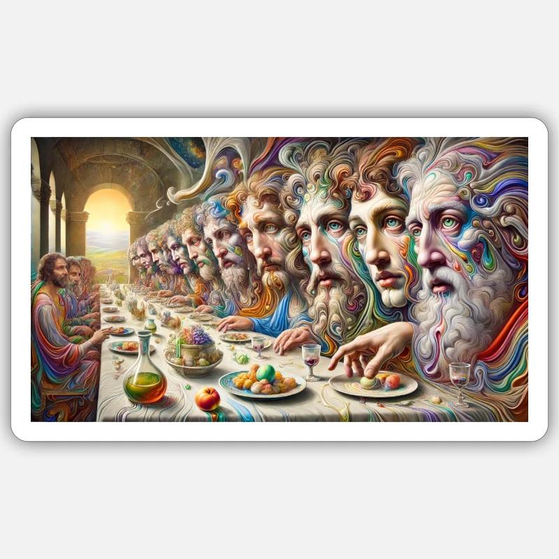 Die Tafel - Sticker Größe S (10 x 10 cm) - Mattweiß
