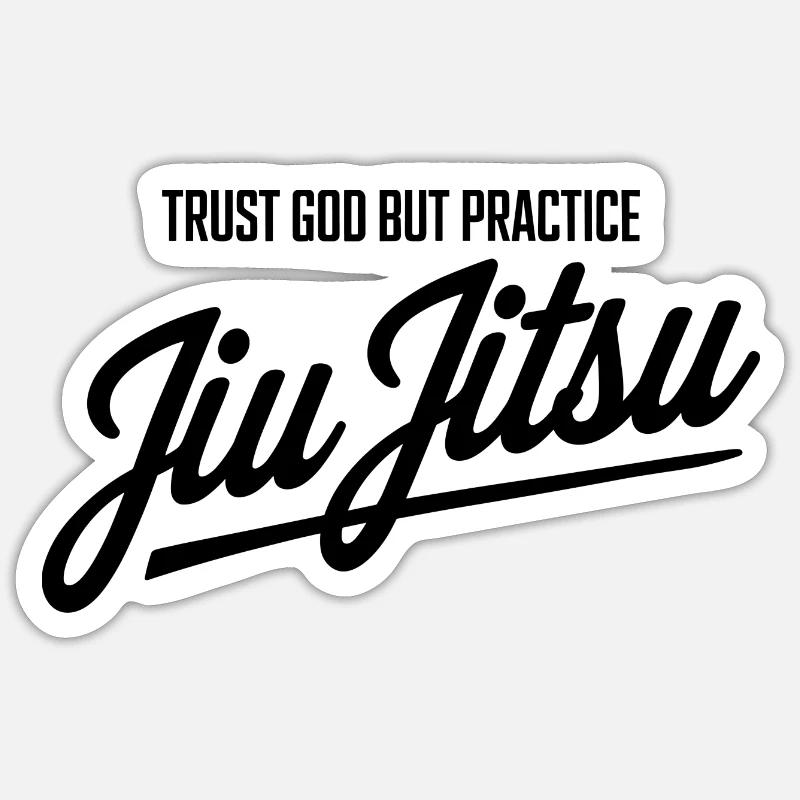 Experience discipline in grappling Sticker size S (10 x 10 cm)