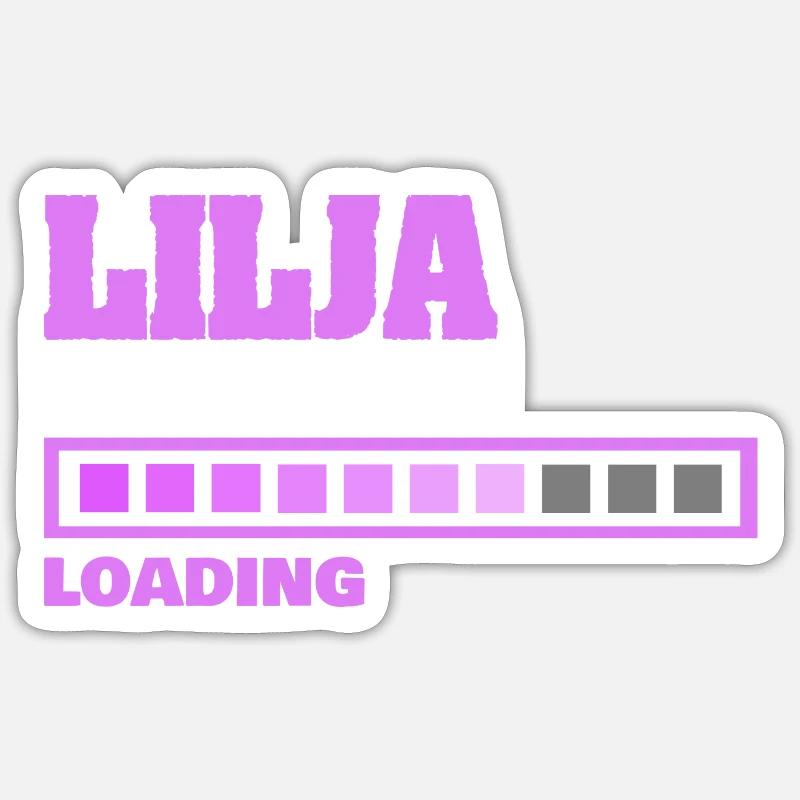 Bébé Lilja - Sticker taille S (10 x 10 cm) - blanc mat