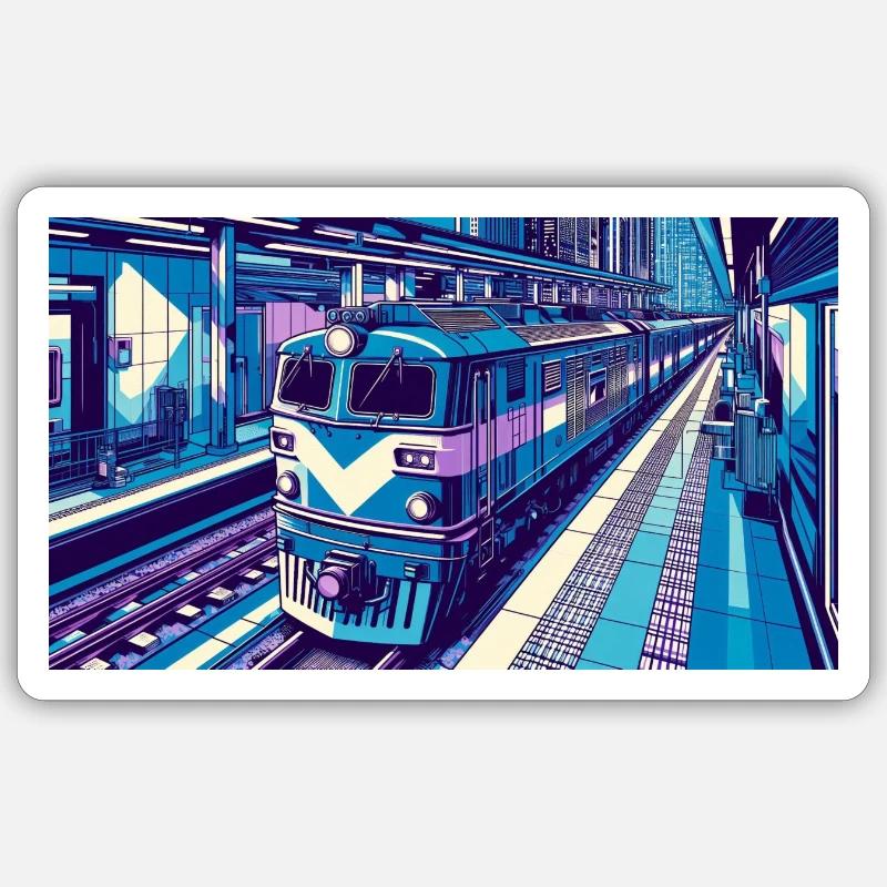 Zug 2 4 Sticker Größe S (10 x 10 cm)