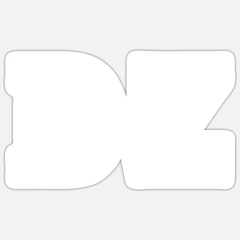 Dz - Sticker Größe S (10 x 10 cm) - Mattweiß