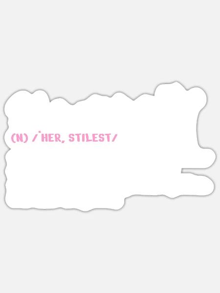 Hair Stylist Definition Makeup Cosmetician - Sticker Größe S (10 x 10 cm) - Mattweiß