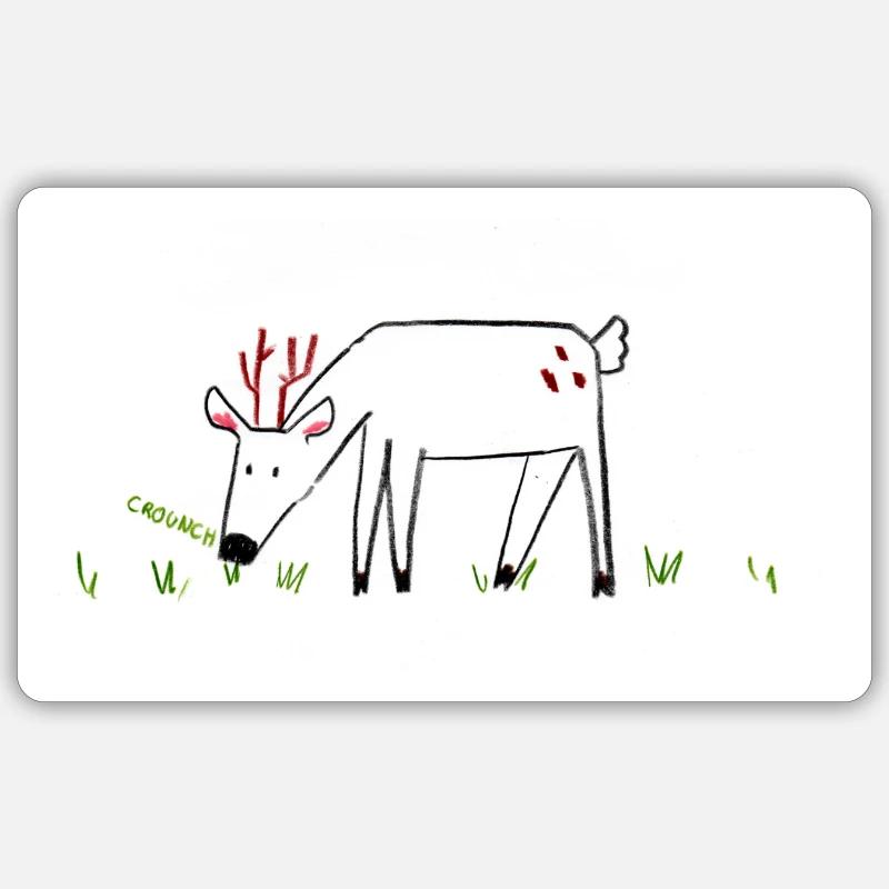 Crounche - Sticker Größe S (10 x 10 cm) - Mattweiß