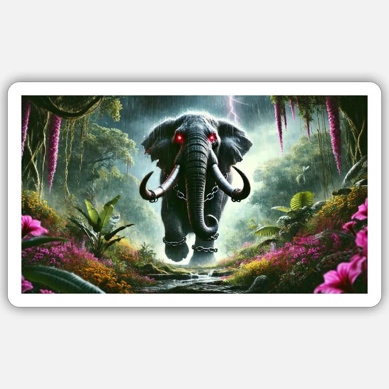 PRIMAL ELEPHANT Sticker size S (10 x 10 cm)