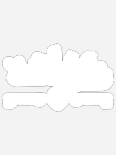 Einzelstück - Sticker Größe S (10 x 10 cm) - Mattweiß