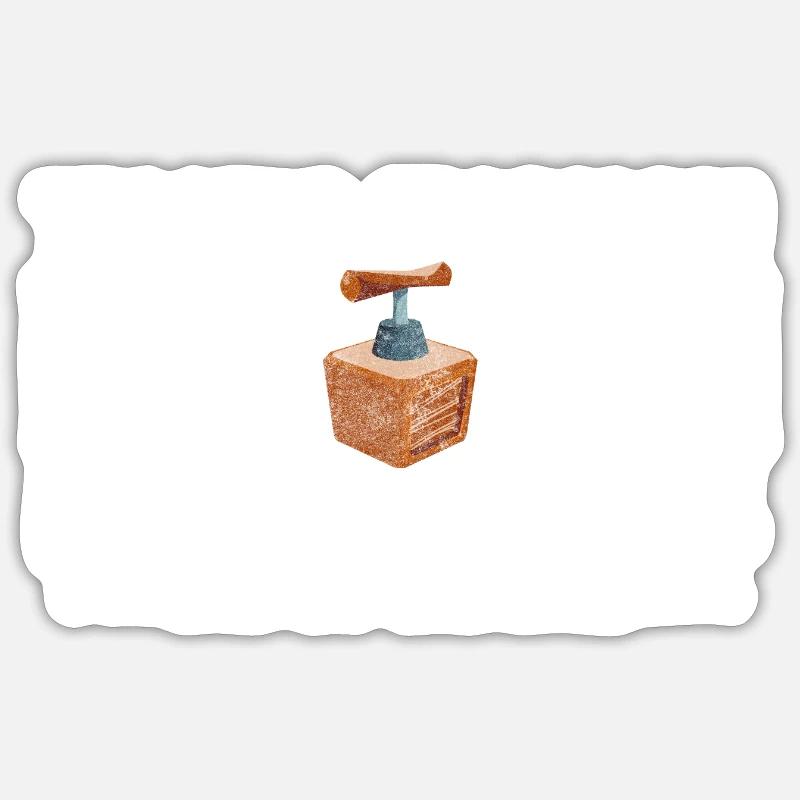 Pyrotechnik Rakete Silvester - Sticker Größe S (10 x 10 cm) - Mattweiß