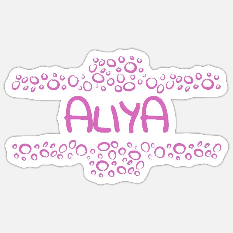 Aliya - Sticker size S (10 x 10 cm) - white matte