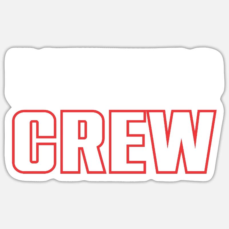Équipe de course - Sticker taille S (10 x 10 cm) - blanc mat