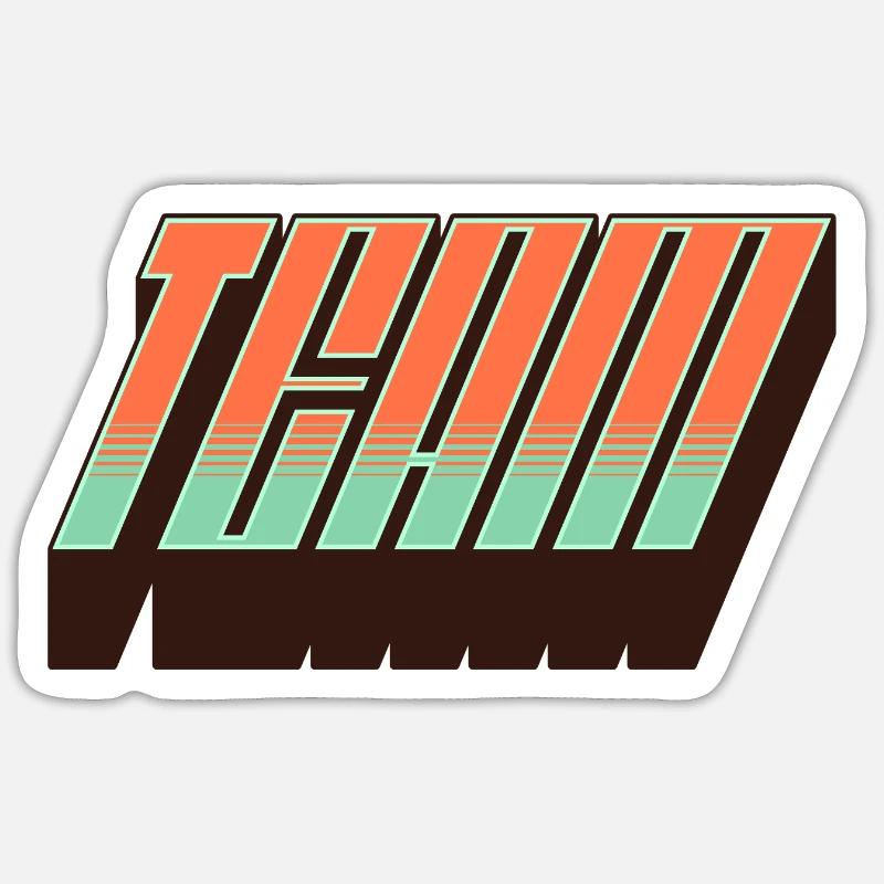 Team Sticker size S (10 x 10 cm)