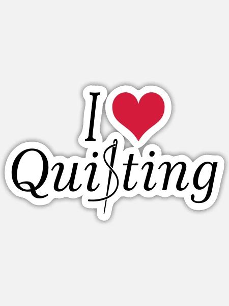 Quilt - Sticker Größe S (10 x 10 cm) - Mattweiß