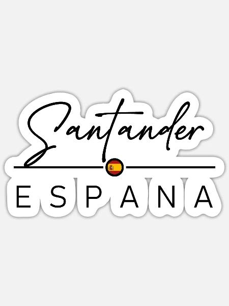 Spain - Santander - Spanien - Espana - Sticker Größe S (10 x 10 cm) - Mattweiß