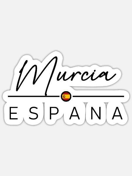 Spain - Murcia - Spanien - Espana - Sticker Größe S (10 x 10 cm) - Mattweiß