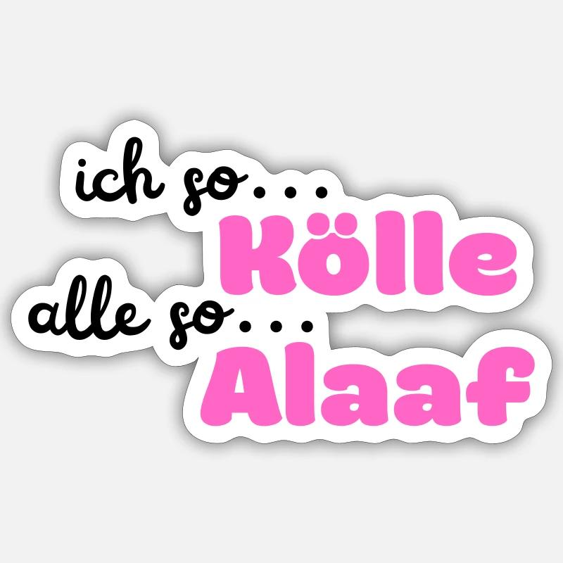 Kölle Alaaf Sticker Größe S (10 x 10 cm)