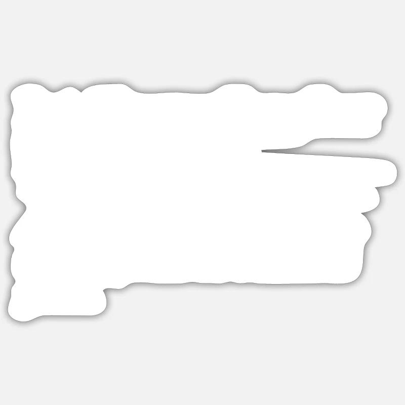 Funny German Idiom - Sticker size S (10 x 10 cm) - white matte